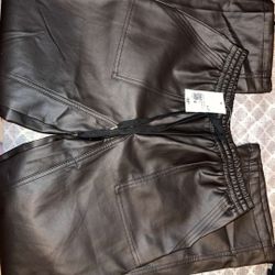Leather Joggers 