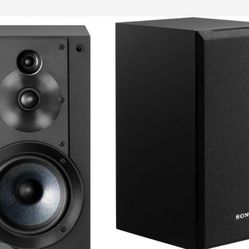 Sony SSCS5 3-Way 3-Driver Bookshelf Speaker System (Pair) - Black In Color