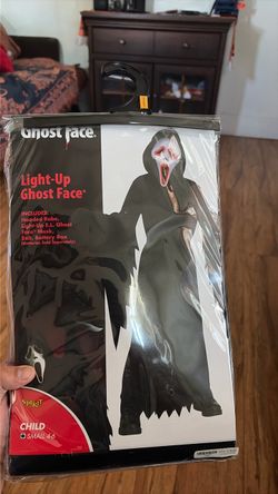 Light up ghost face costume