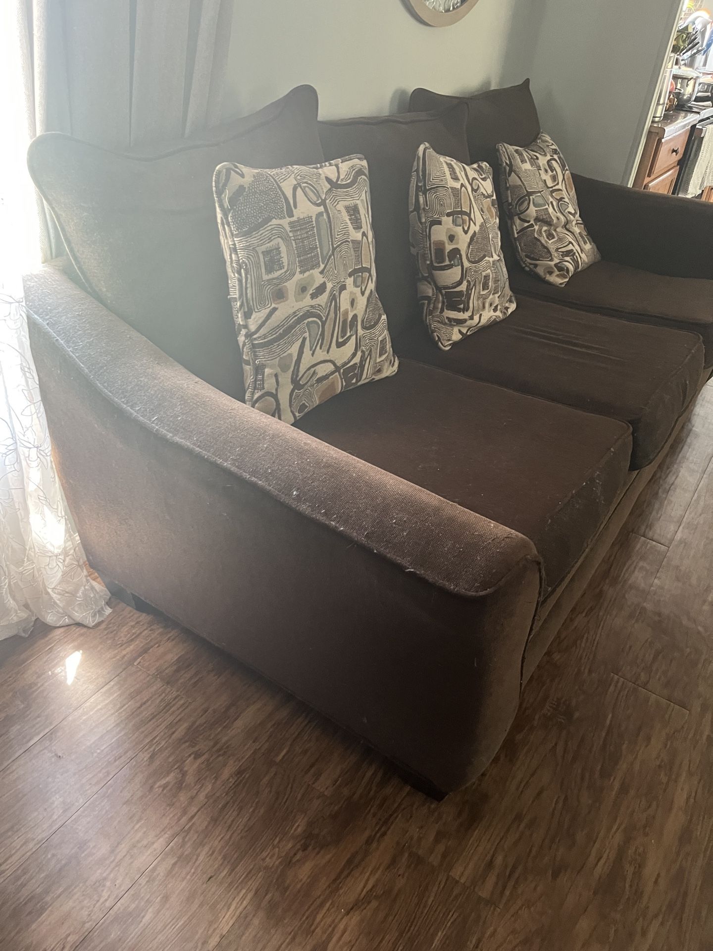 Two Brown Couches for 350