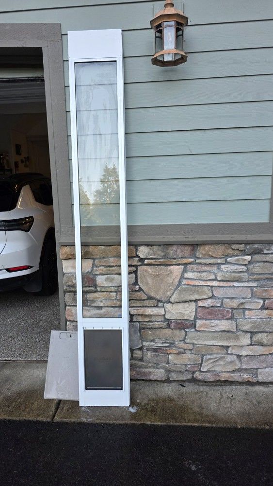 Tall 96" Sliding Door doggie Door - Large