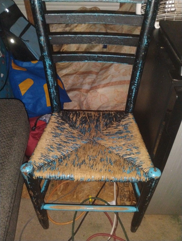 antique Rush Seat Chair