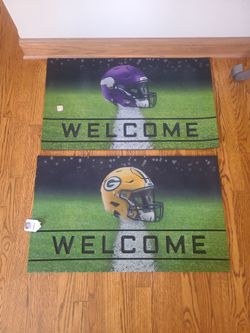 Rubber welcome floor mats (2)