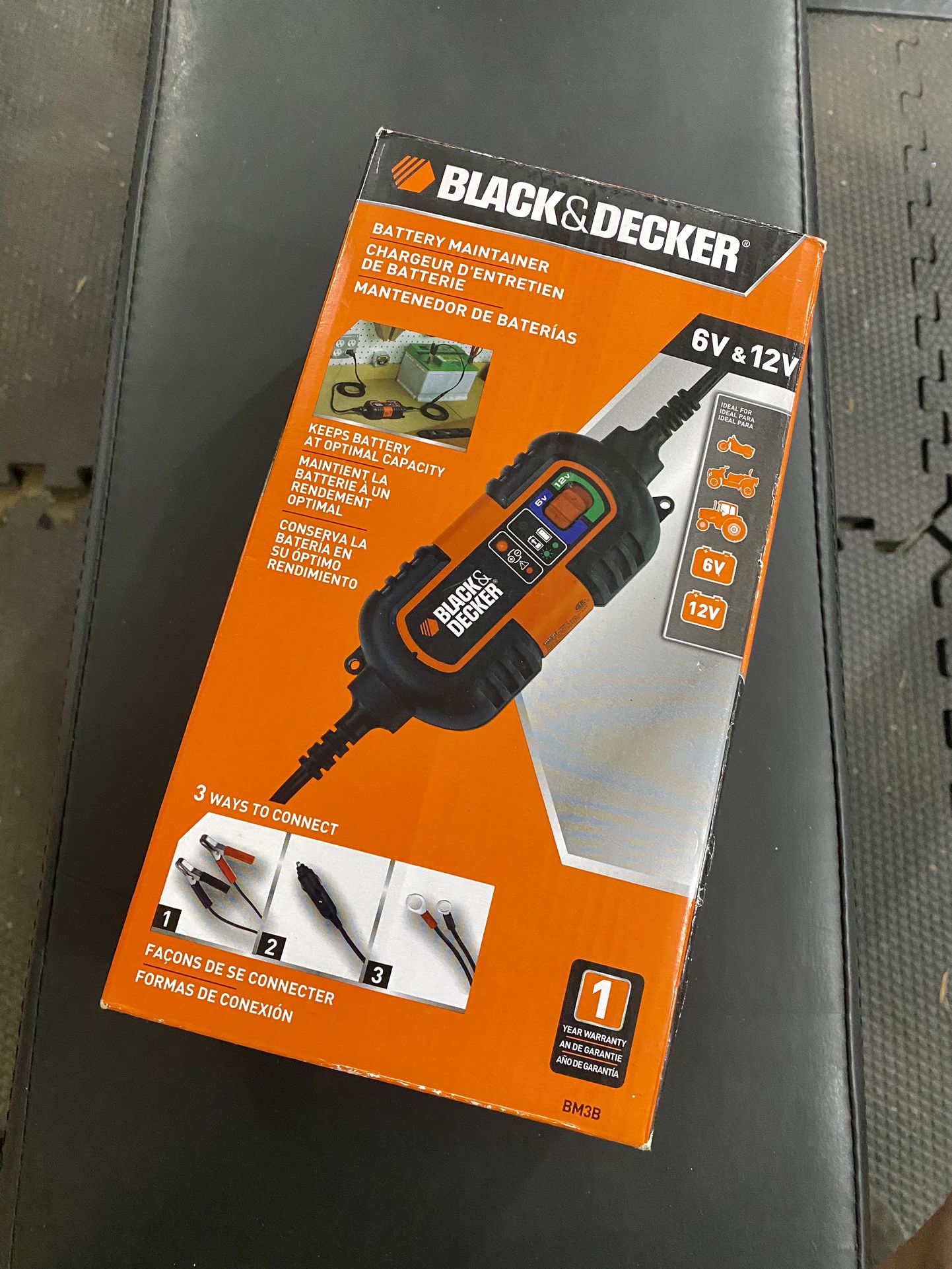 Battery Tender Black & Decker BM3B - New!