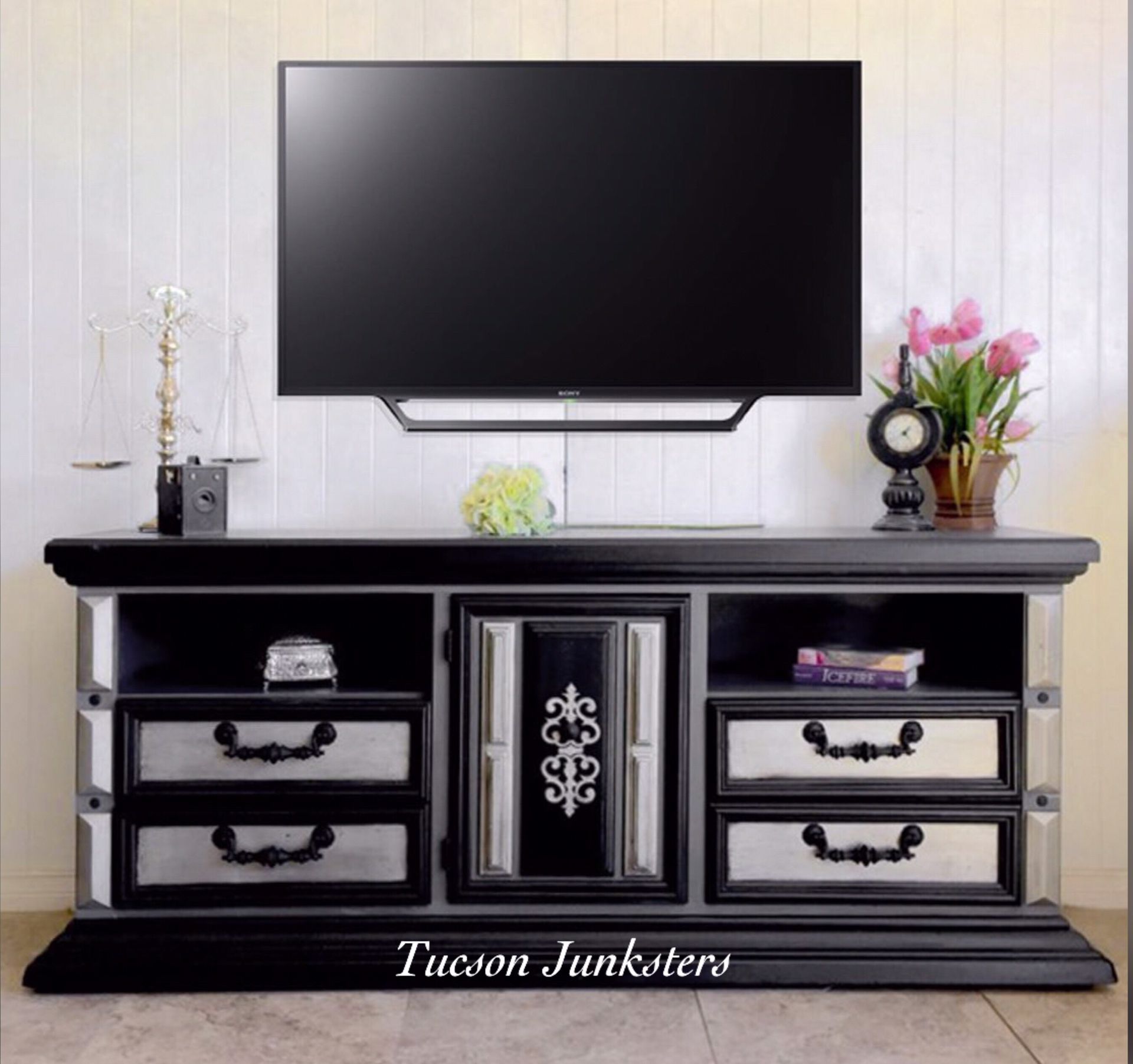 One of a kind entertainment center by Tucson Junksters