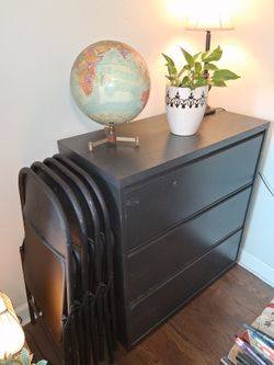 File Cabinet & Folding Chairs Must Sell