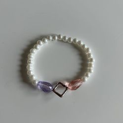 Elegant Pearl Bracelet with Colorful Accent Beads Unique Handmade Jewelry