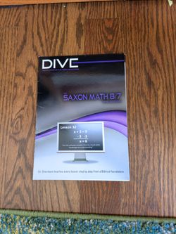DIVE Saxon Math 8/7 3rd Edition DVD
