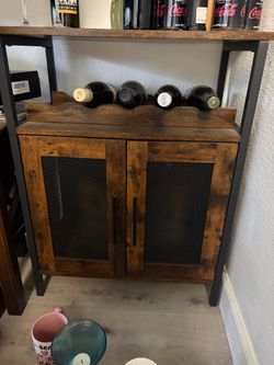 Wine Bar Rack Cabinet