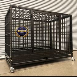 Dog Pet Cage Kennels Size 48” XL With Grid And Tray New In Box 📦