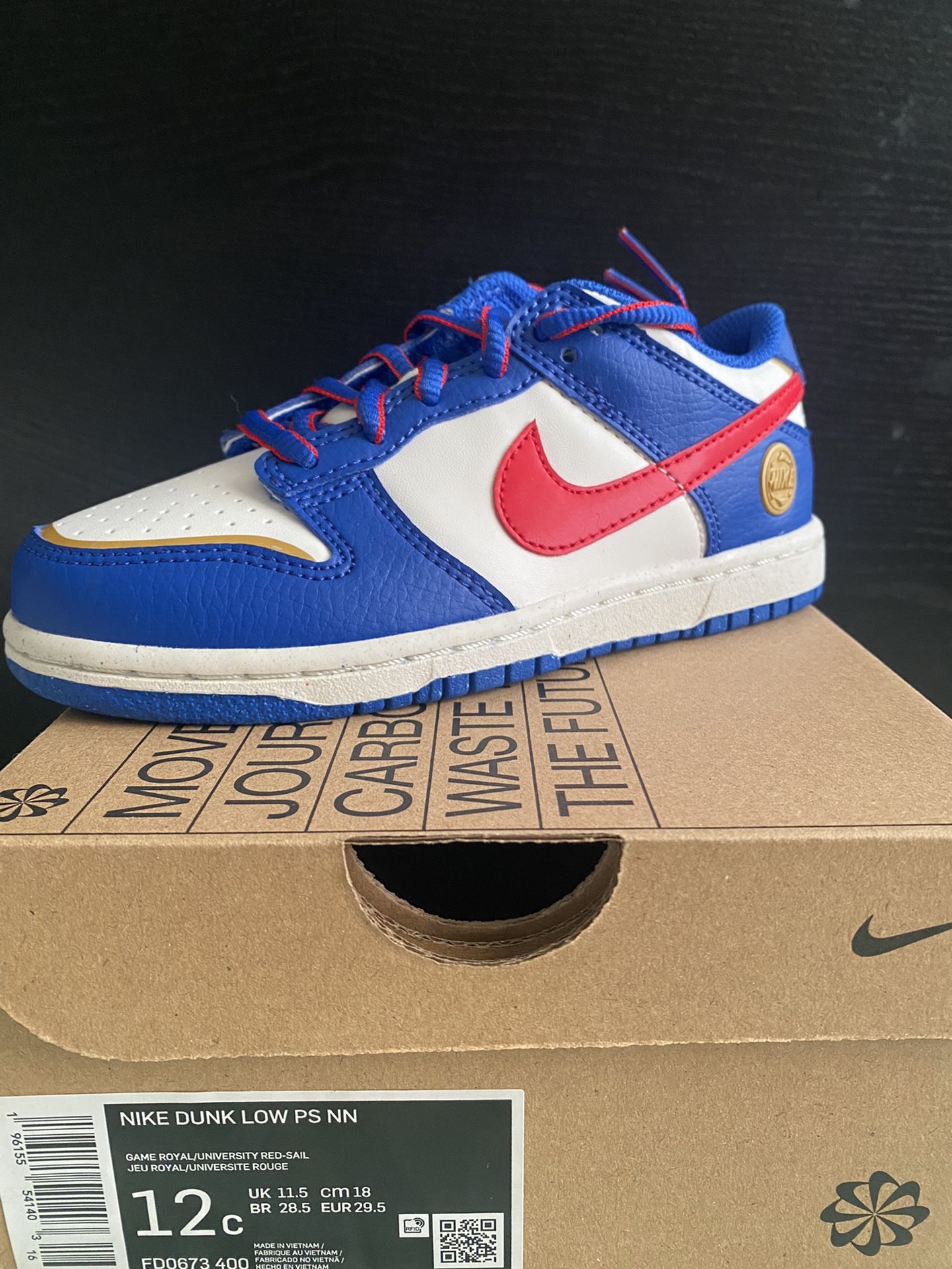 Nike Dunk Low Next Nature Super Hero Size 12c