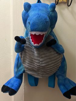Wonder Nation Blue Dinosaur Plush Backpack for Toddlers
