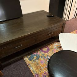 brown coffee table