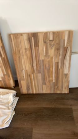 Butcher block teak