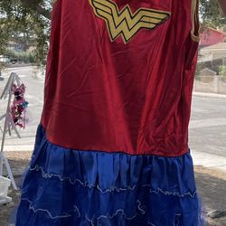Girls Wonder Woman Dress- Medium