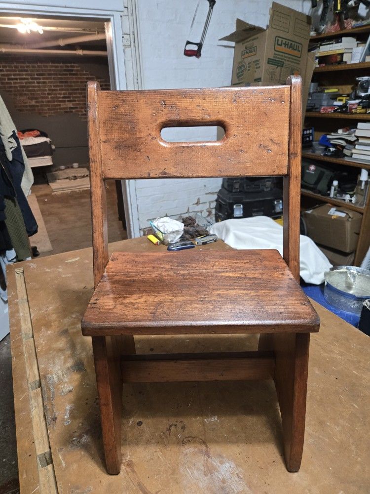 Antique Oak Child's Chair