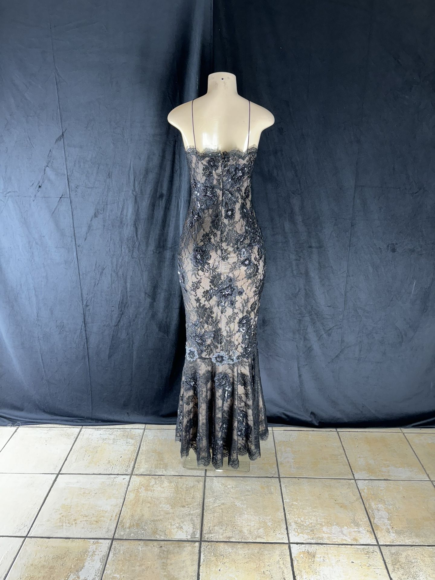 lace bandeau dress black Sheila | Black Bandeau Maxi Dress With Scarf Detail