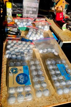 Callaway, Srixon, Nike, Taylormade, Titleist, Bridgestone, Vice, plus more.   50 Good Golf Balls for $20 or 110 balls  for $40