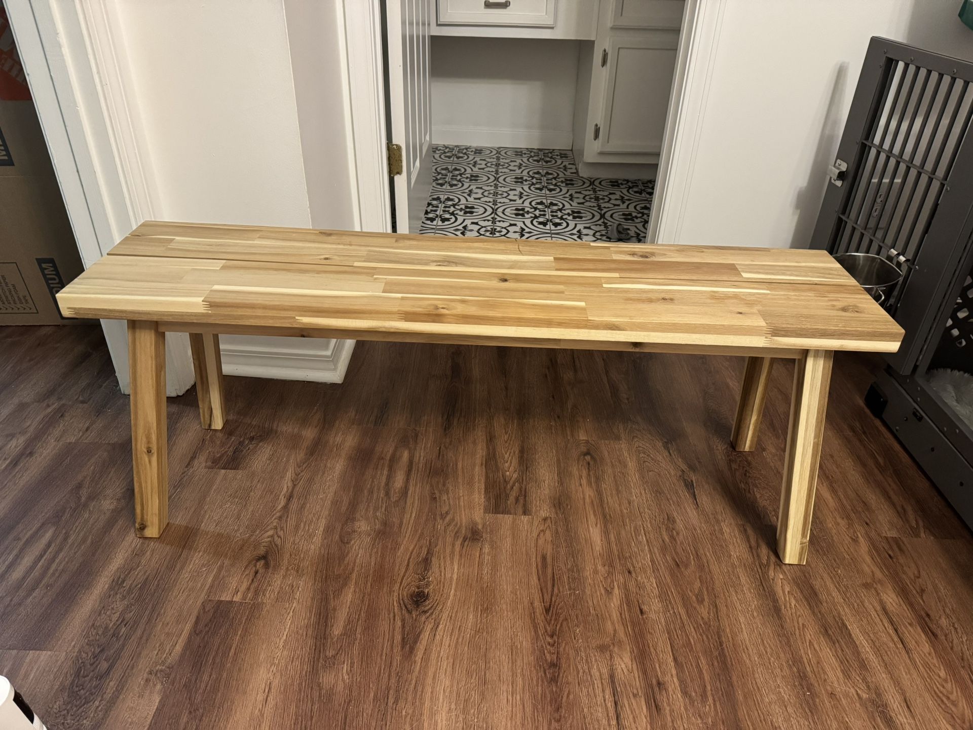 Solid Wood Bench