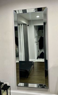 VCF Thick Glass Floor Mirror, Gently Used