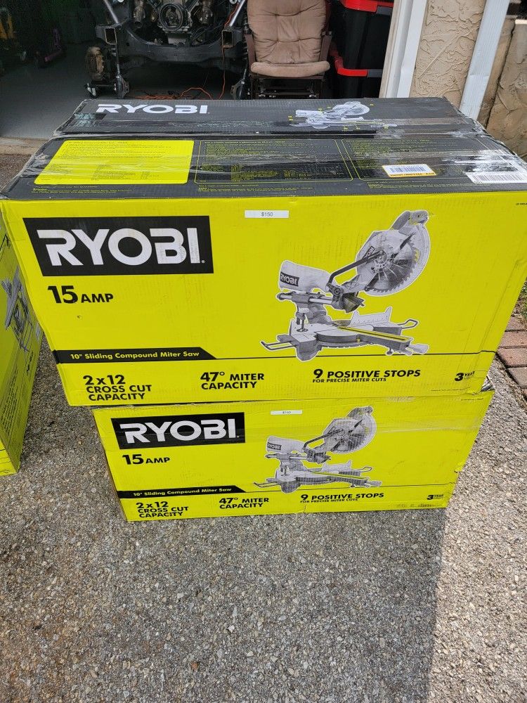 🪚 Ryobi 10” Sliding Compound Miter Saw
