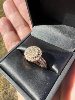 Rose Gold Diamond Engagement Ring