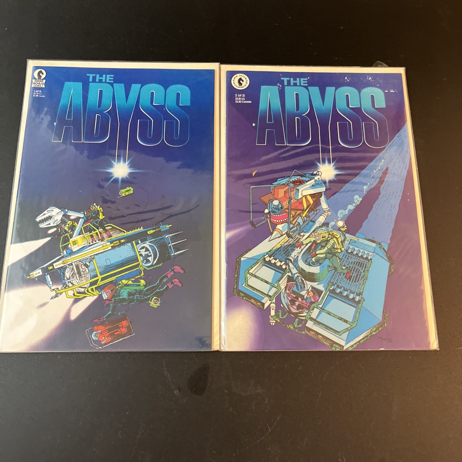 1989 The Abyss #1 &2 Complete Set (Dark Horse Comics) Movie Adaptation