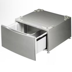 LG Washer/Dryer Pedestal Stainless Steel Drawer