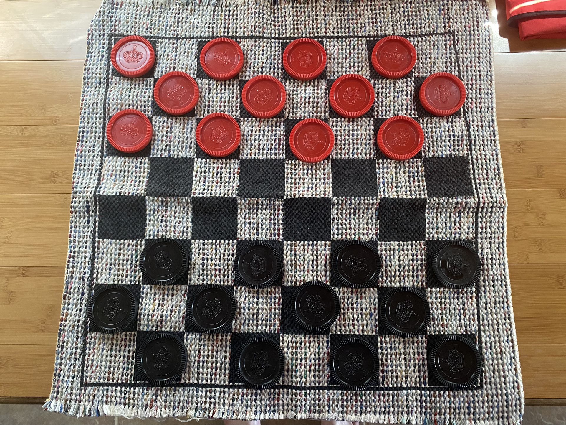 Large Checkers Set