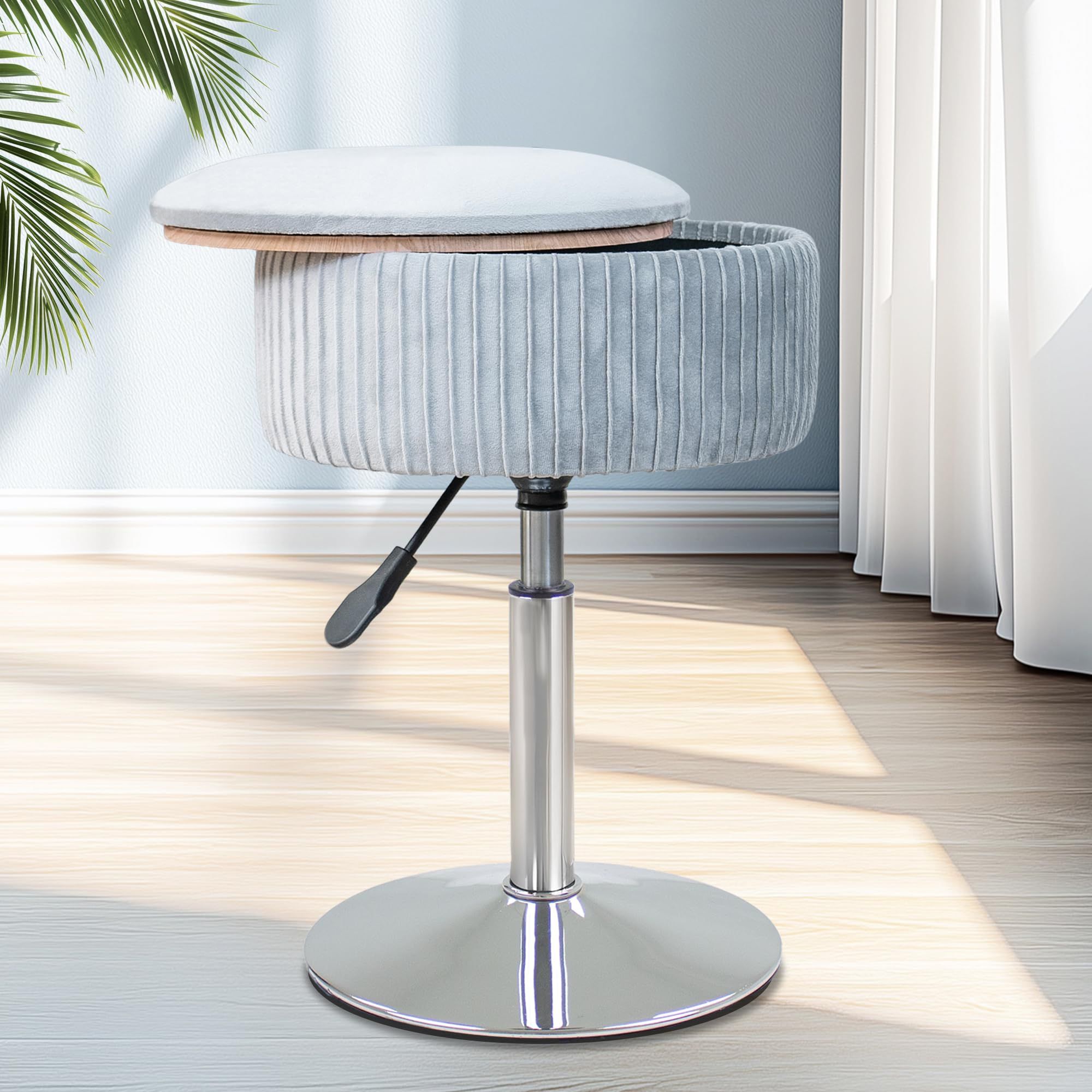 New Velvet Vanity Stool For Makeup Room