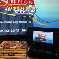 Nintendo Wii U Console With Gamepad /Games