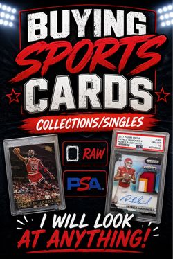Buying sports cards for cash!
