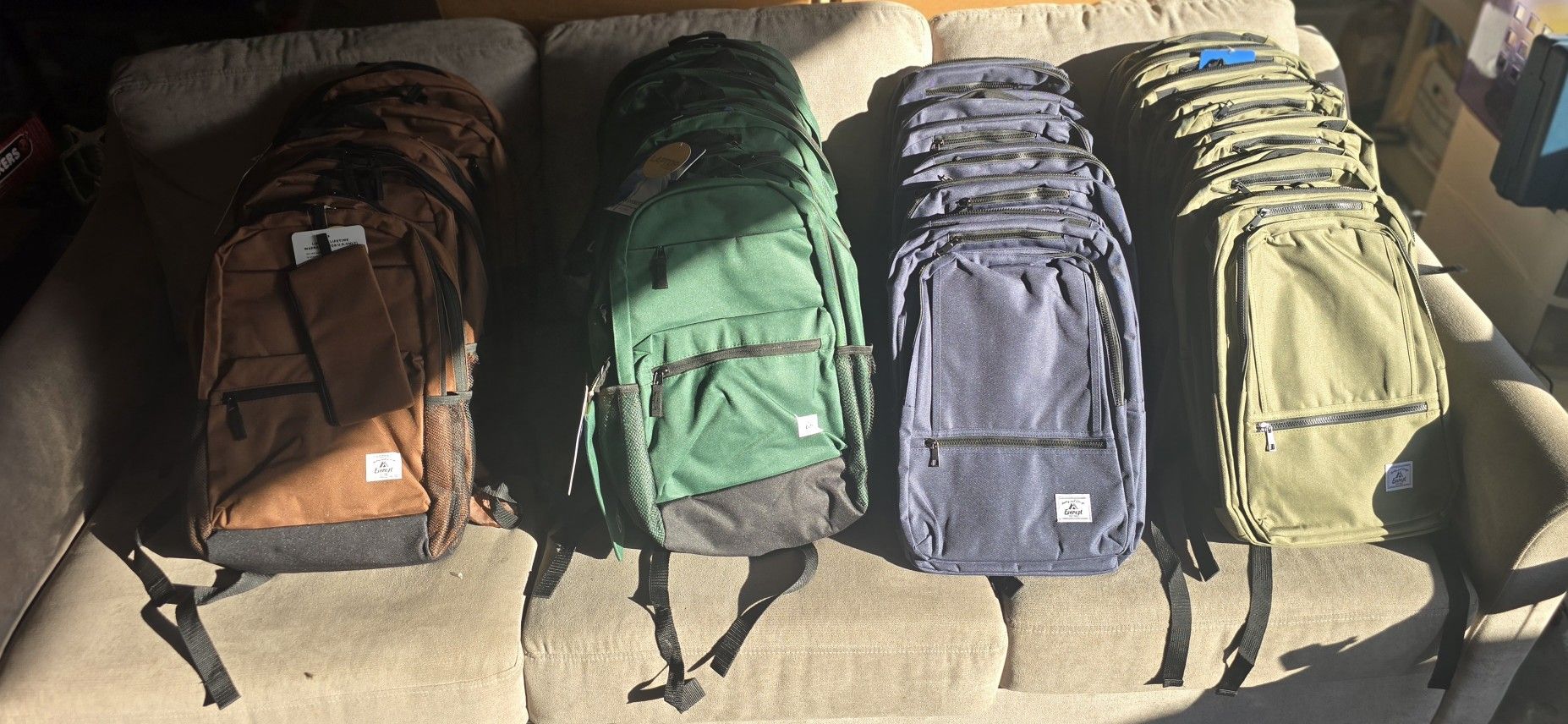 Assorted Colors School Backpack With Supplies