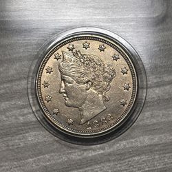 1883 V Liberty Nickel Coin 