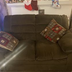  Brown Love Seat Couch