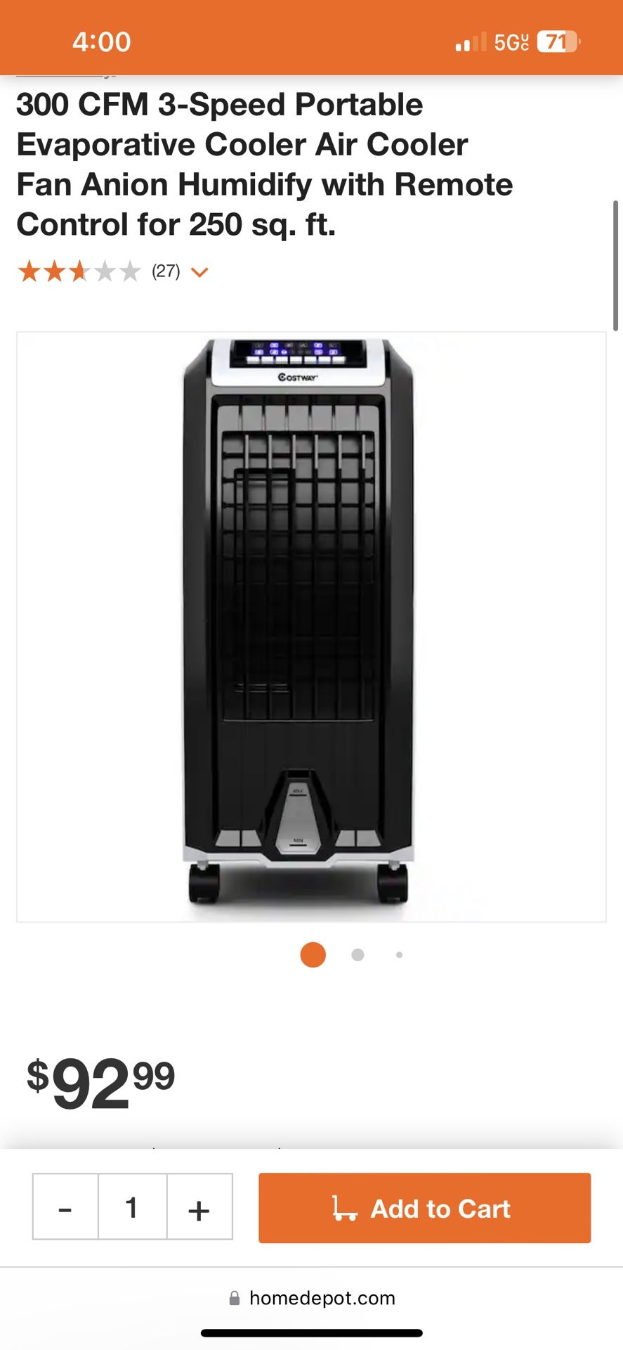 Air Cooler Fan