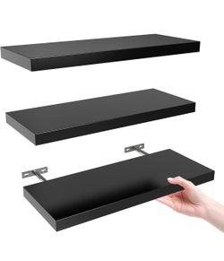 NEW Black Floating Shelves