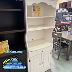 White Microwave Stand New Dresser Compressed Wood 