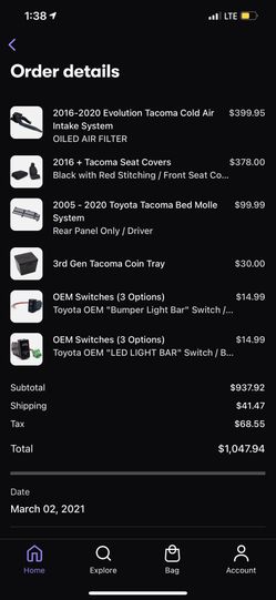 Toyota Tacoma  After Market Parts 2016-2019+ 
