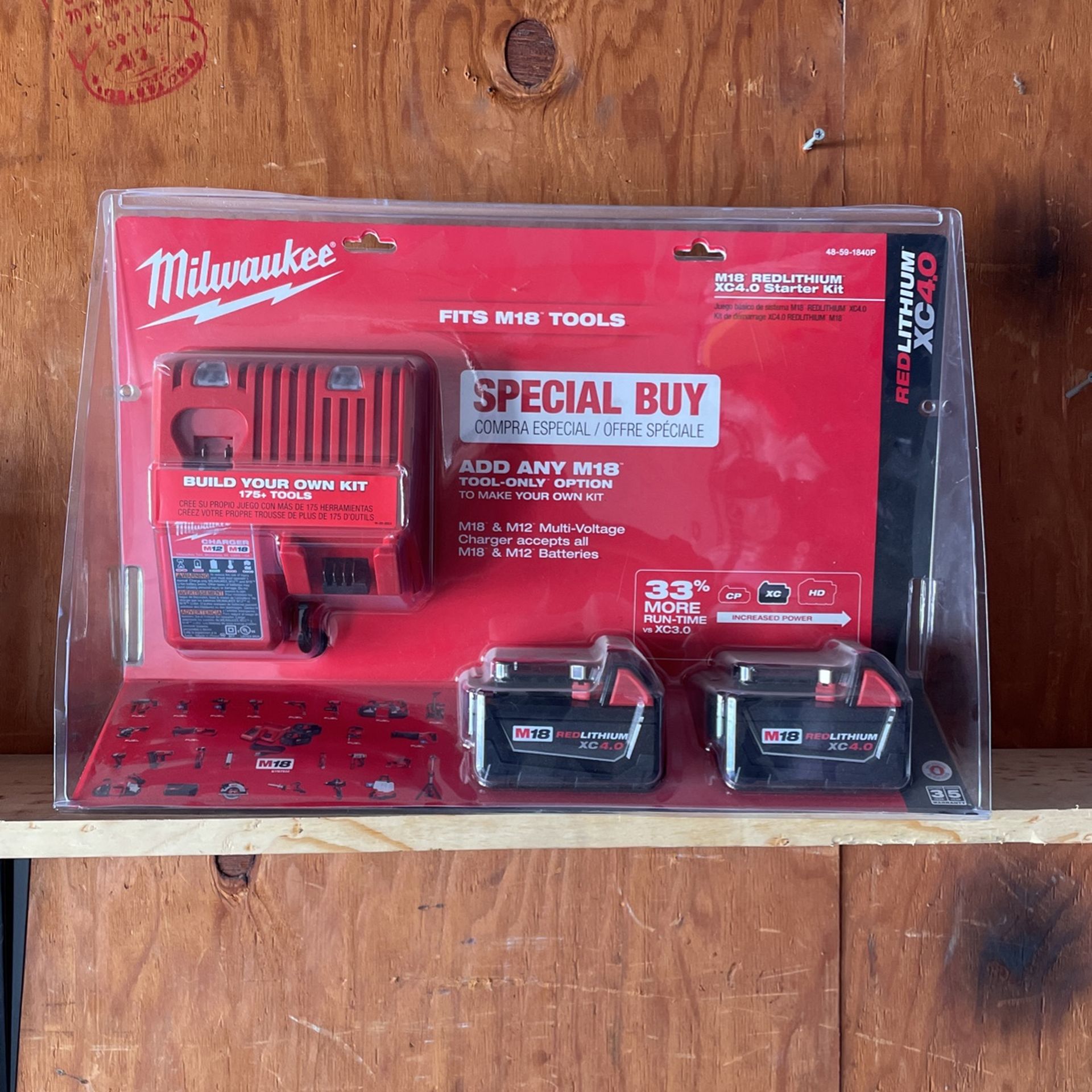 M18 Red Lithium XC4.0 Starter Kit