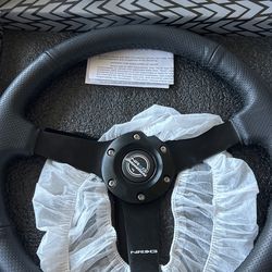 NRG Leather Steering Wheel Brand New Still In Box