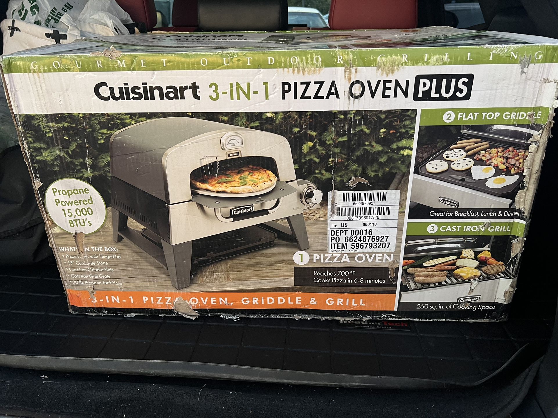 3-N-1 Portable Pizza Oven NEW