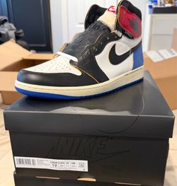 Fragment x Union LA Jordan 1 Varsity Red/Sport Royal Size 12,  FOR SALE!!! BRAND NEW
