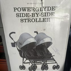 Power glide Double Stroller - Like New 