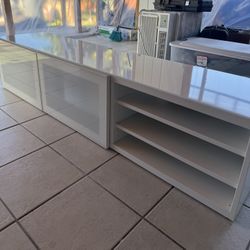 All White Tv Stand 