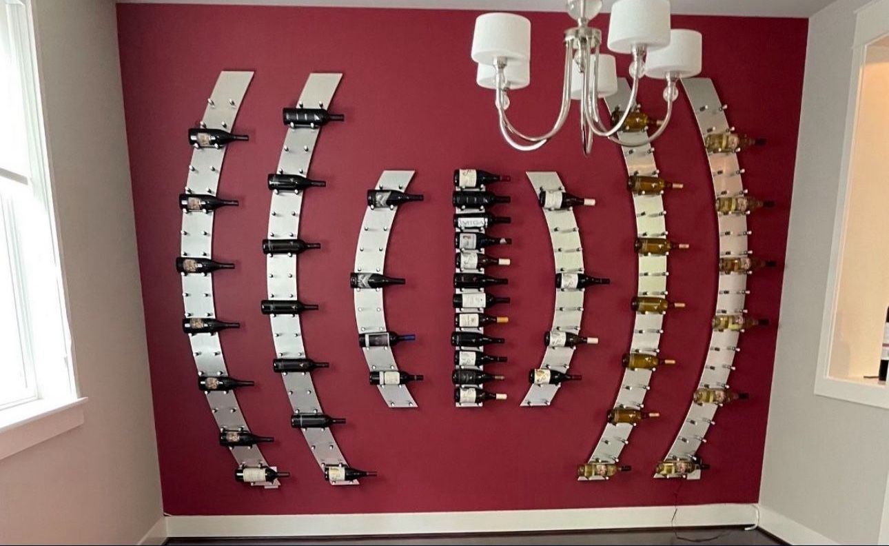 Seven Piece Wall Wine Rack
