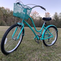 26” Cruiser Bicycle (Bike) with Basket