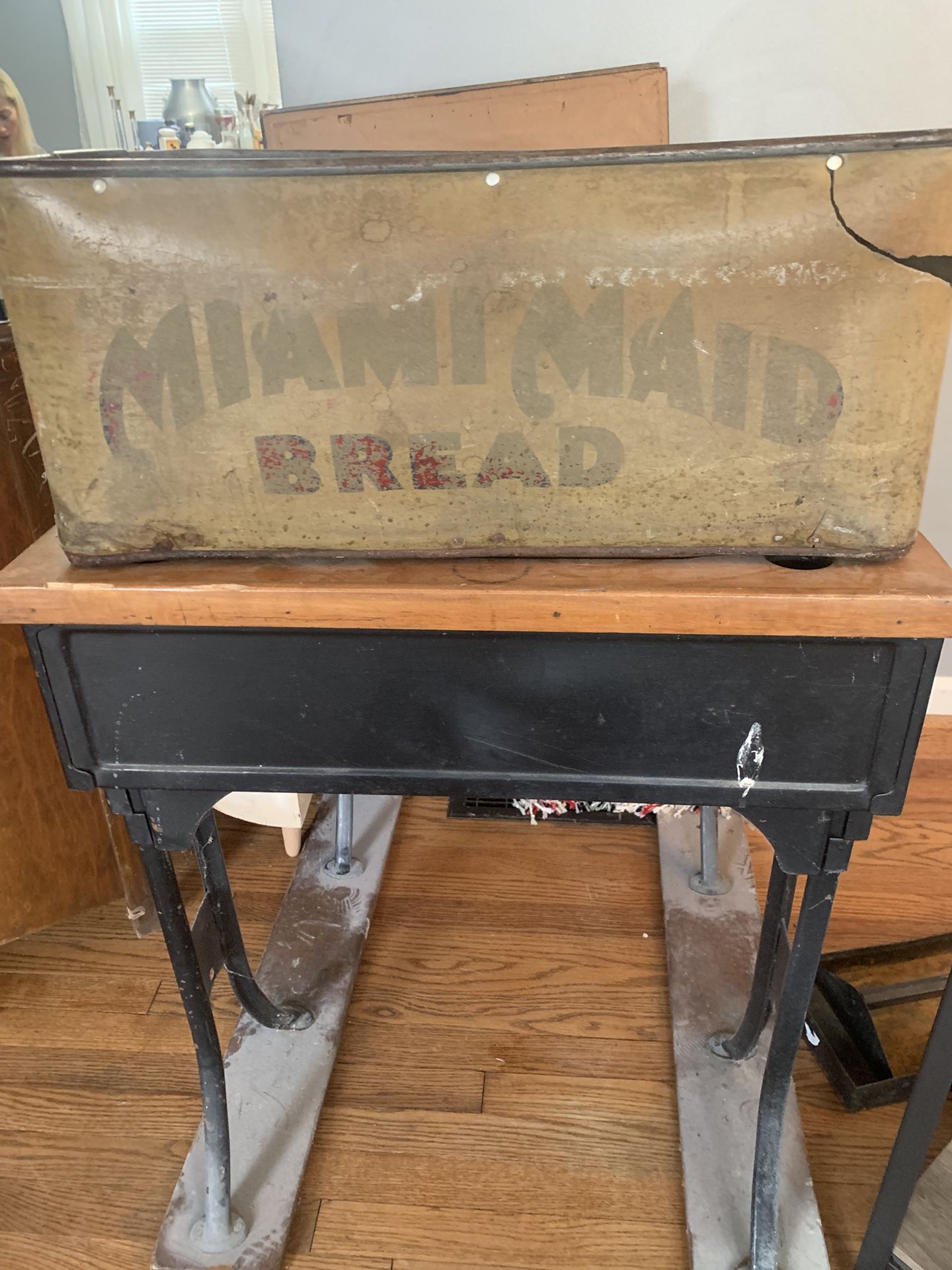Vintage antique Miami maid bread bin