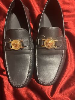 Black size 44 Versace loafers