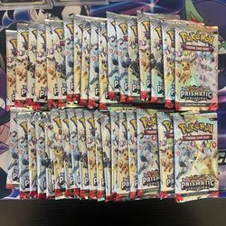 Pokemon Prismatic Evolutions Booster Pack Lot Of 36 (BOOSTER BOX)